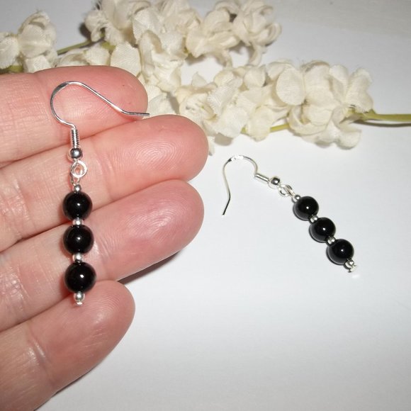 Basic Black Earrings Set Costume Jewelry NWT 5267 - Picture 6 of 8